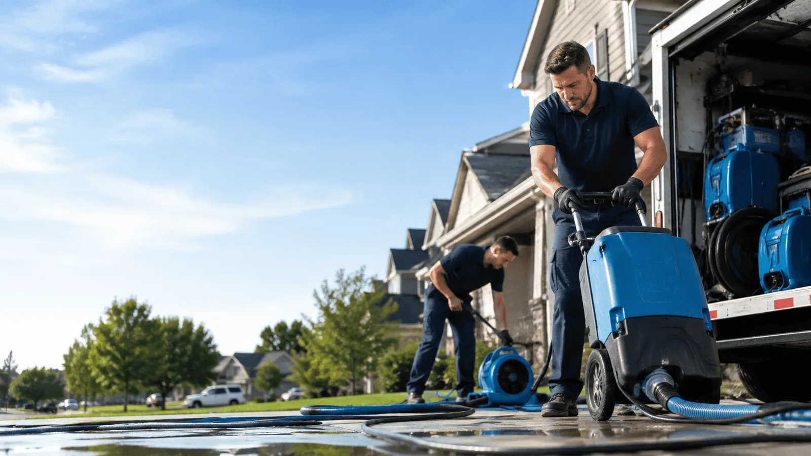 Dehumidification being performed in Saratoga, WY